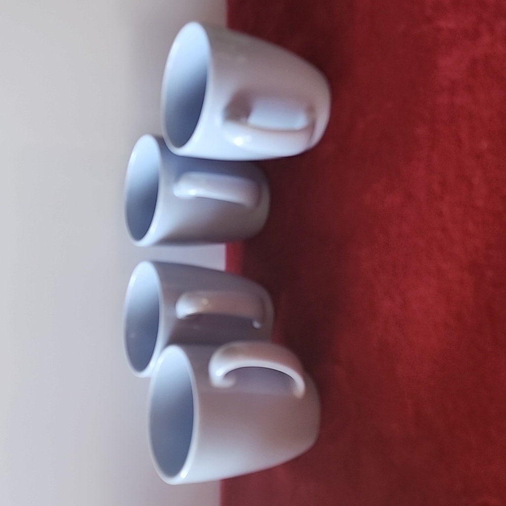 Set of 4 Corelle Periwinkle Light Blue, Coffee/Tea Mugs.☆☆☆ - Picture 6 of 8